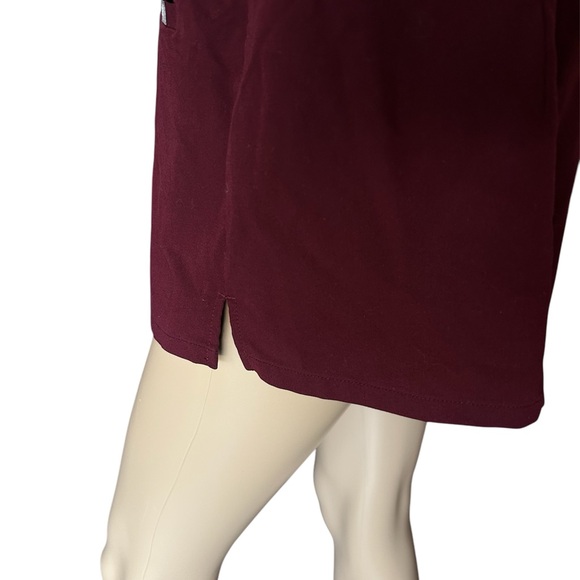 Figs Casma Three Pocket Scrub Top Burgundy Women XL RN,Medical Professional EUC! - Picture 8 of 11
